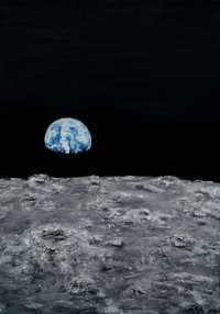 Księżycowy Spacer- Obraz Akryl/Struktura na płótnie 50x70cm