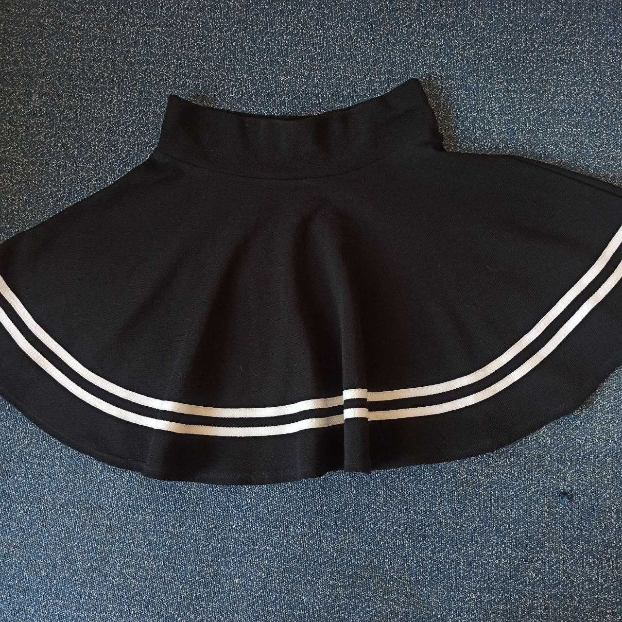 Czarna spódnica z białymi paskami w stylu azjatyckim - Aliexpress