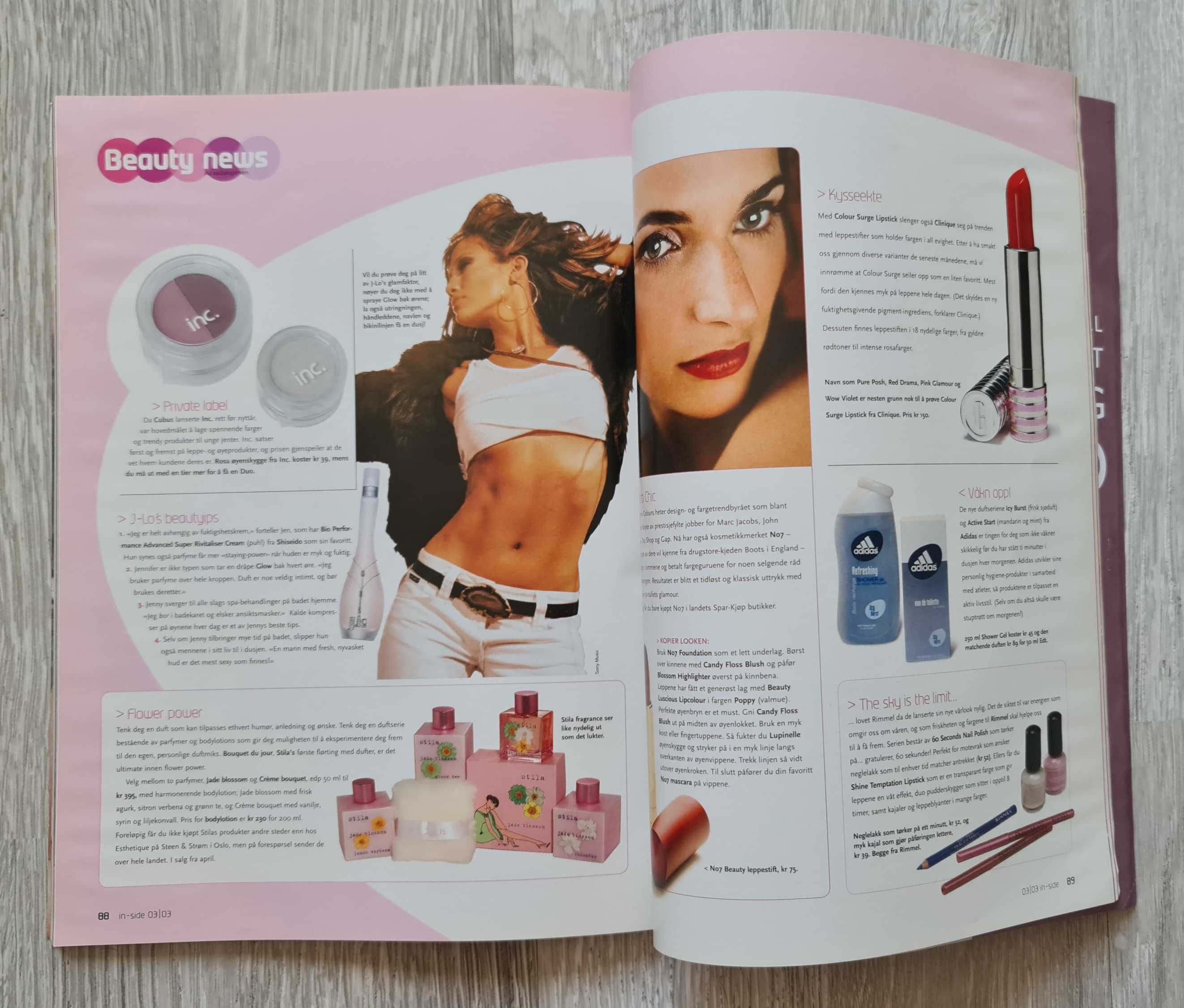 Czasopismo InSide (Norwegia) - Jennifer Lopez