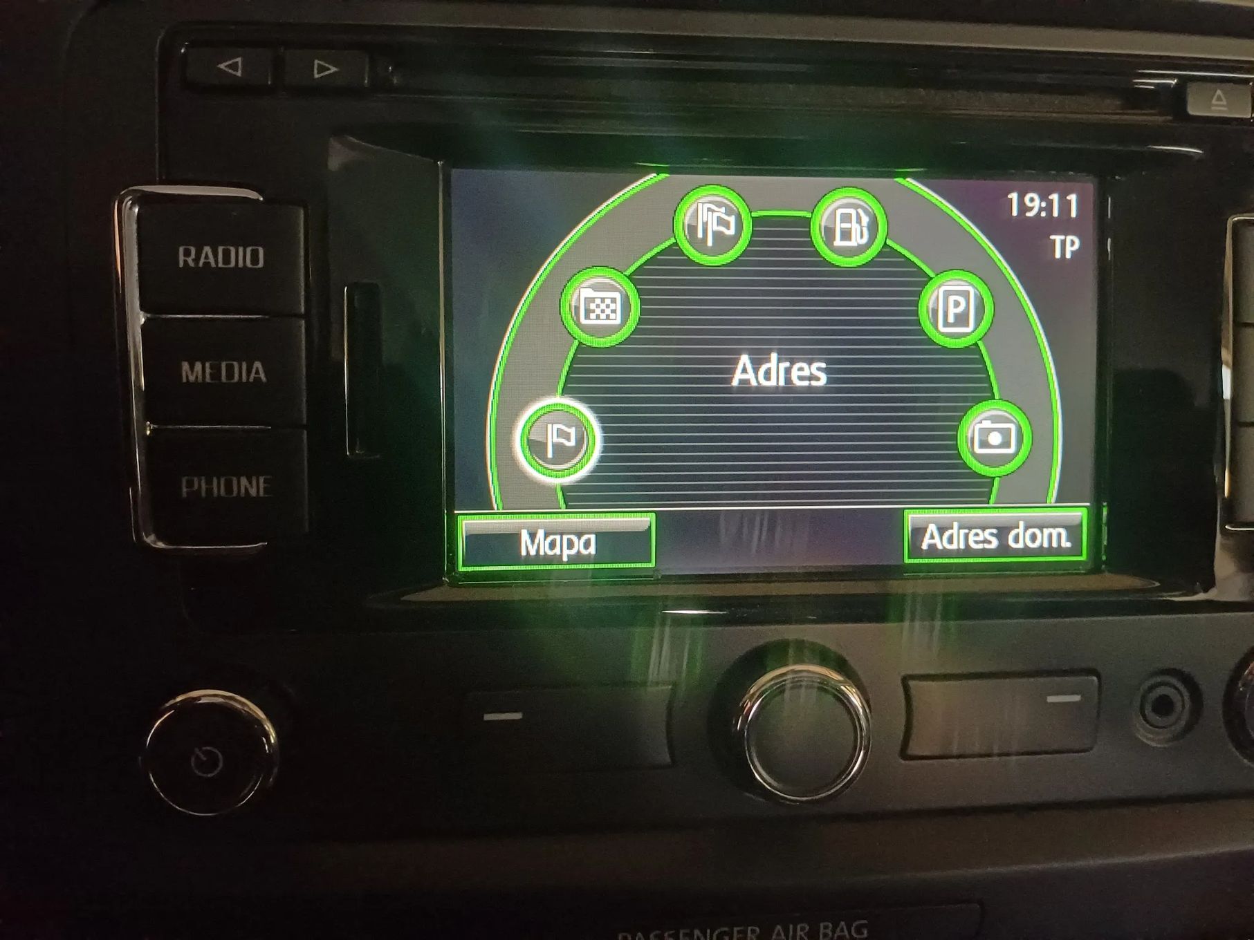 Nawigacja RNS 315 Skoda superb II 3T0035192N + KOD