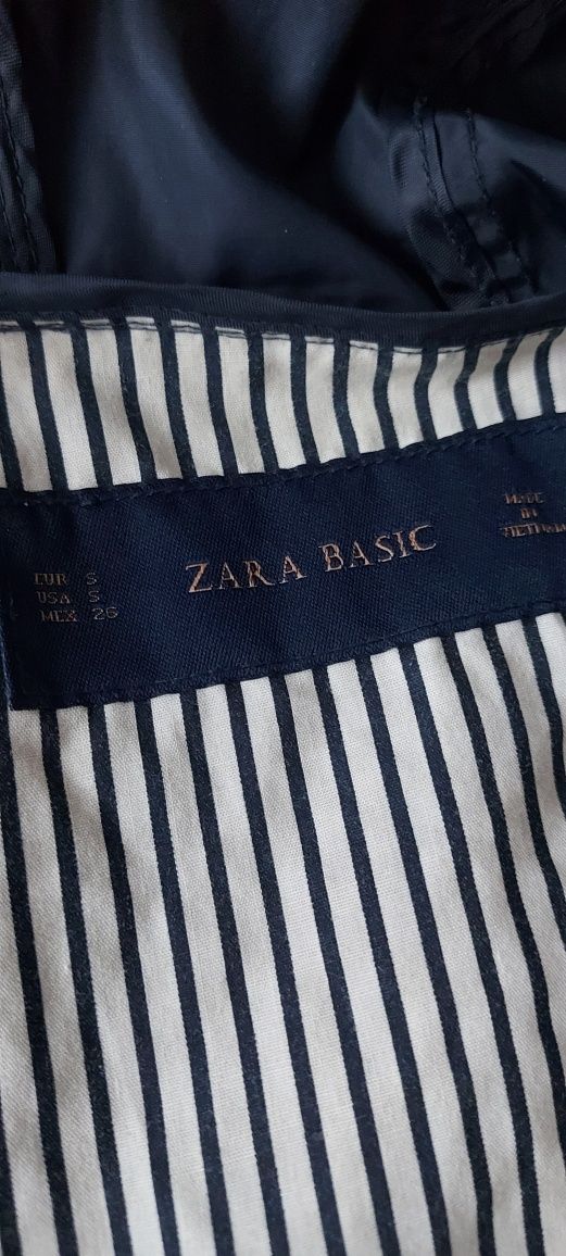 Granatowa kurtka przejściowa damska Zara rozm S