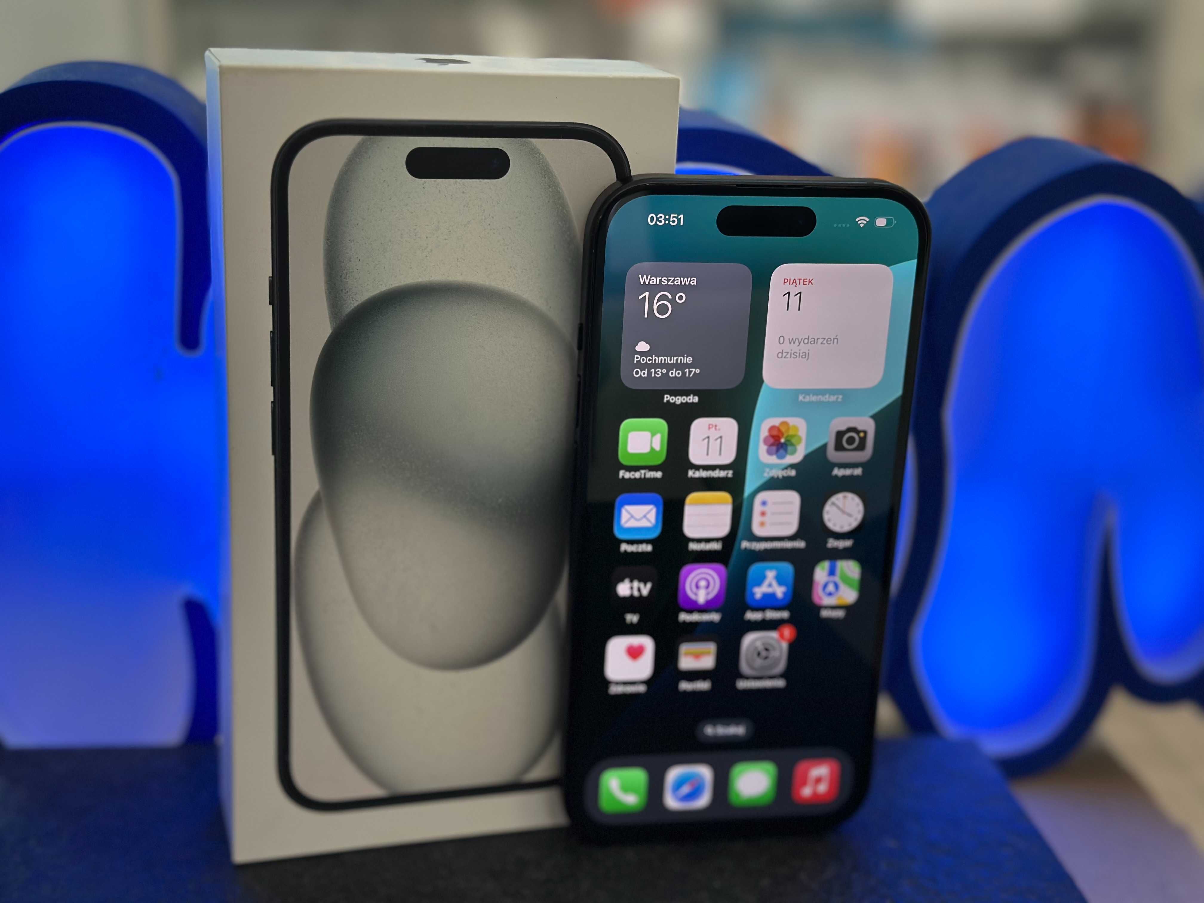 Smartfon APPLE iPhone 15 5G 128GB 6.1" Czarny / RATY