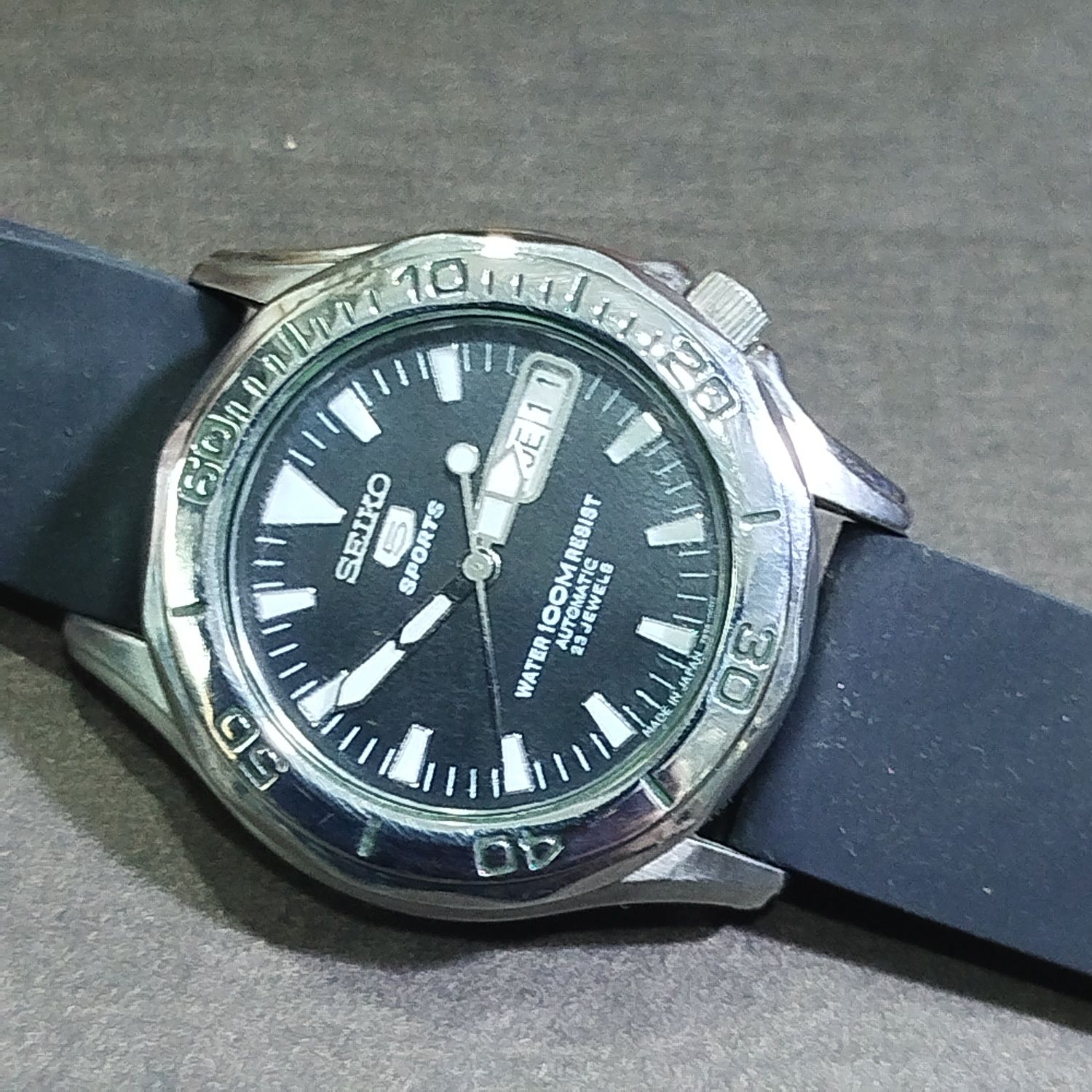 SEIKO 5 Sports Automatic Watch, 7S26-01G0, Skeleton Back, Stainless vi
