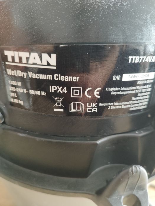 Odkurzacz Titan 1300wat z rurą