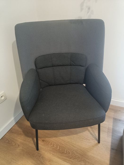 Fotel uszak szarości loft