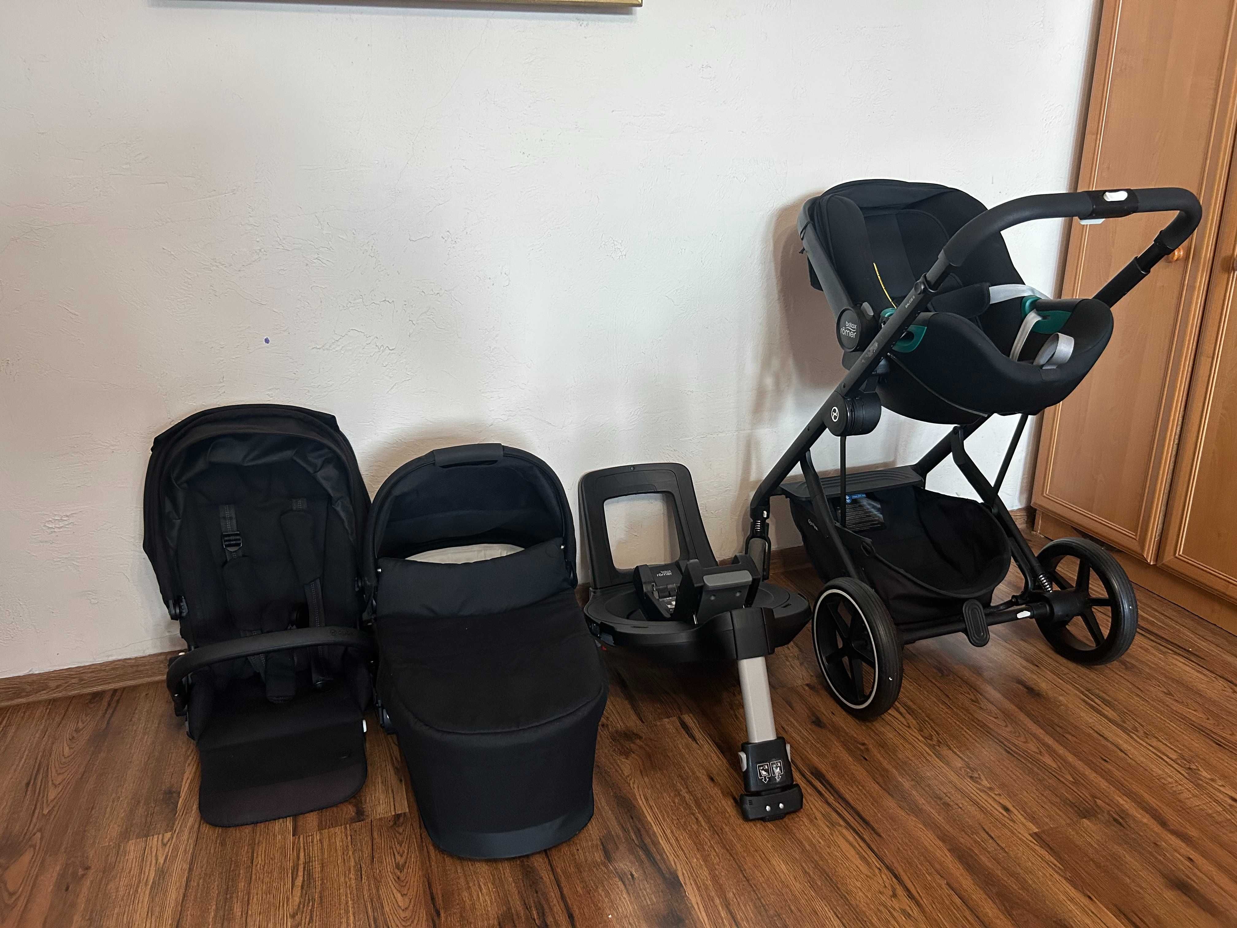 ZESTAW Wózek Balios S Lux + Britax romer baby safe 3 i-size + adaptery