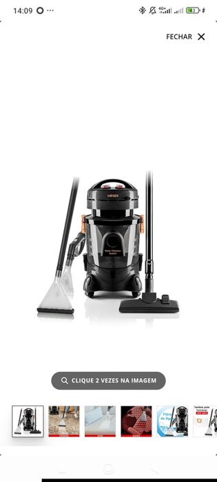Aspirador Multifunções HAEGER Aquaclean Pro Ideal para Alergias Filtra