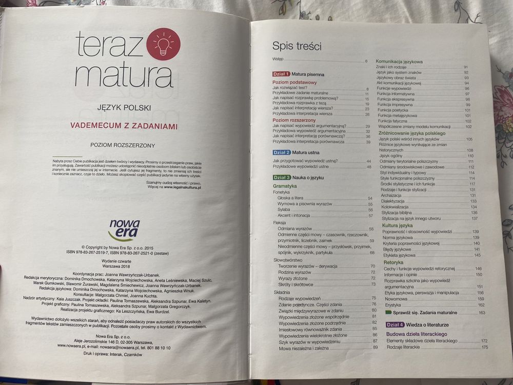 Teraz matura Język Polski rozszerzony