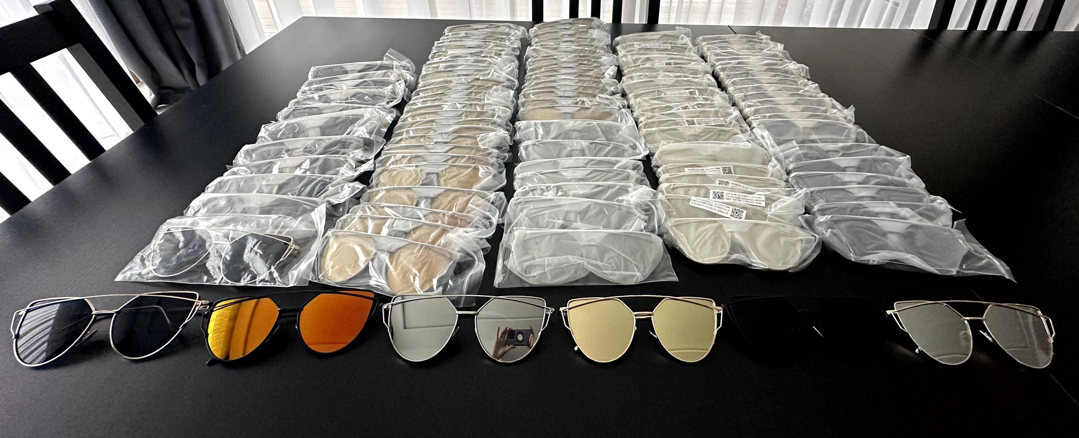 108szt!! Okulary przeciwsłoneczne lustrzanki damskie NOWE!!
