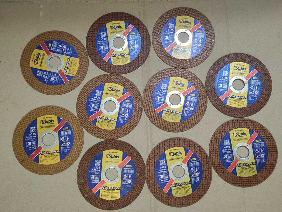 Набор из 10 отрезных дисков - KATANA "Kubis" Q - 125  (1.2мм)