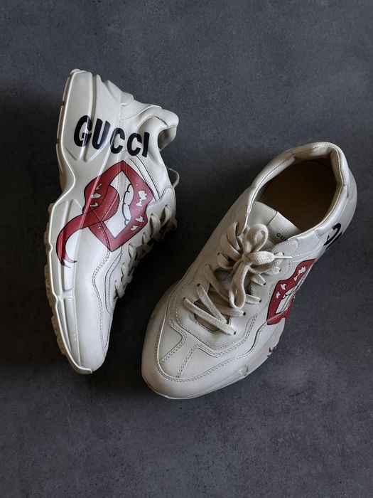 Gucci Rhyton – skórzane sneakersy – 44 EU