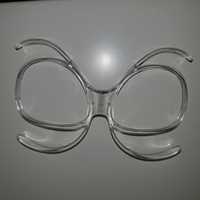 Aplique para lentes graduadas em oculos de viseira