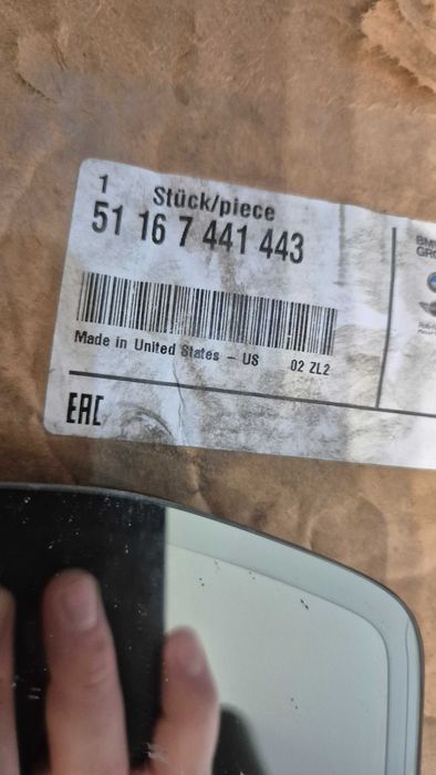 Wkład lusterka asystent lewy BMW G01 X3 G02 X4 G05 X5 G06 X6 G07 X7 XM