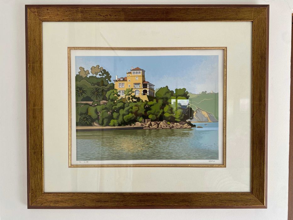 Quadro Palácio da Comenda – Litografia Rogério Chora