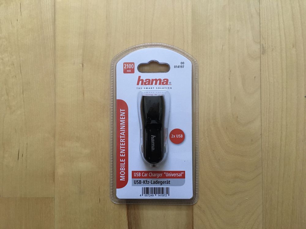 HAMA - 2 x USB - Ładowarka samochodowa