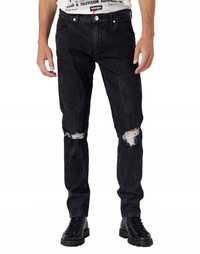 Wrangler Larston Slim Fit W32 L32 Bass Black W18S3018O Zwężane_ Dziury