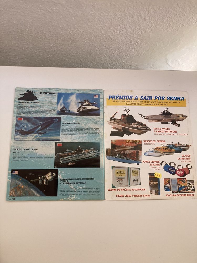Caderneta Batalha Naval 1991