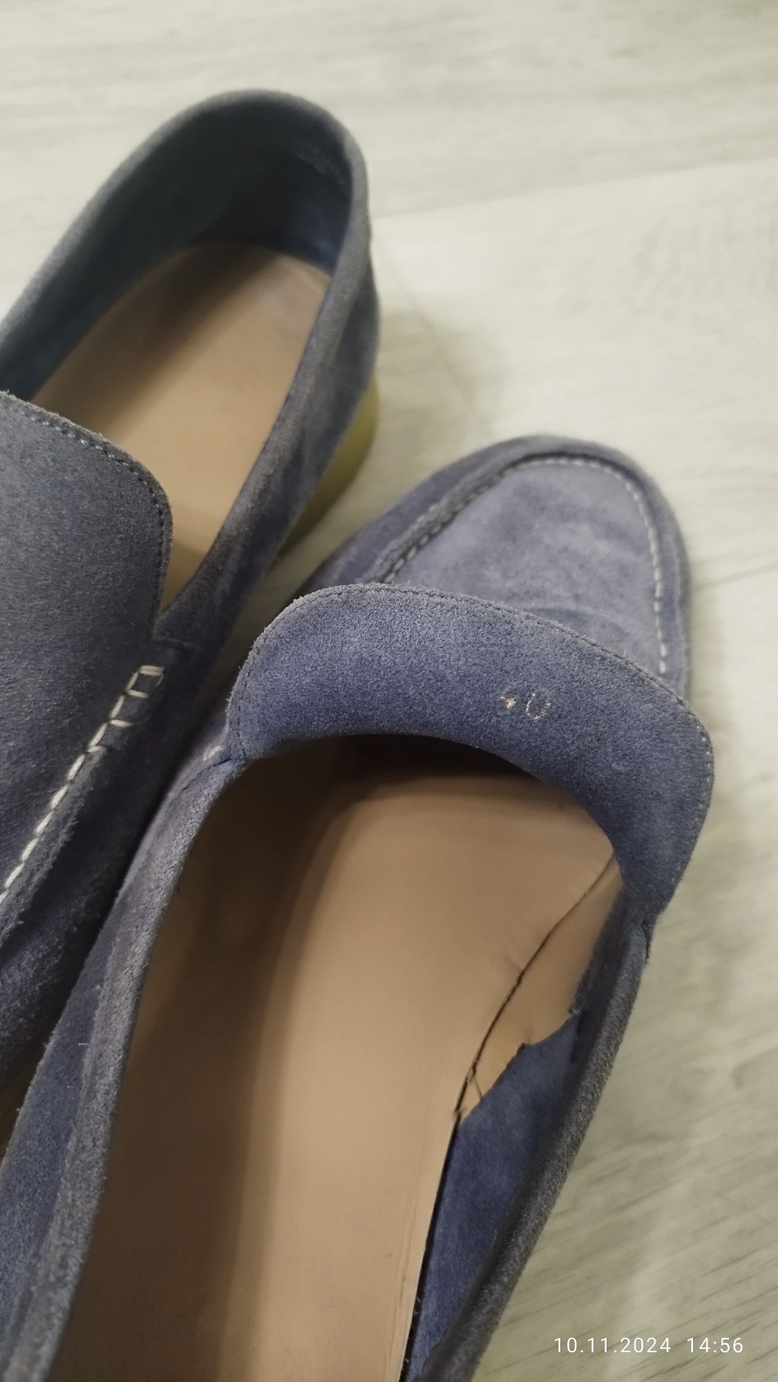 Продам мужские, Итальянские замшевые лоферы Vera Gomma MYM.