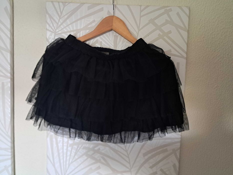 Saia de Tule Preta
