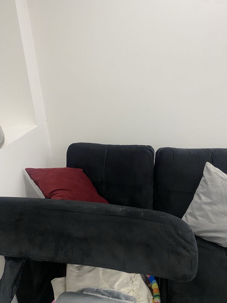 sofa novo preto chaise longue