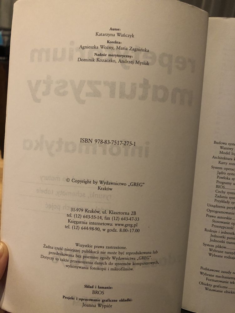Repetytorium maturzysty informatyka