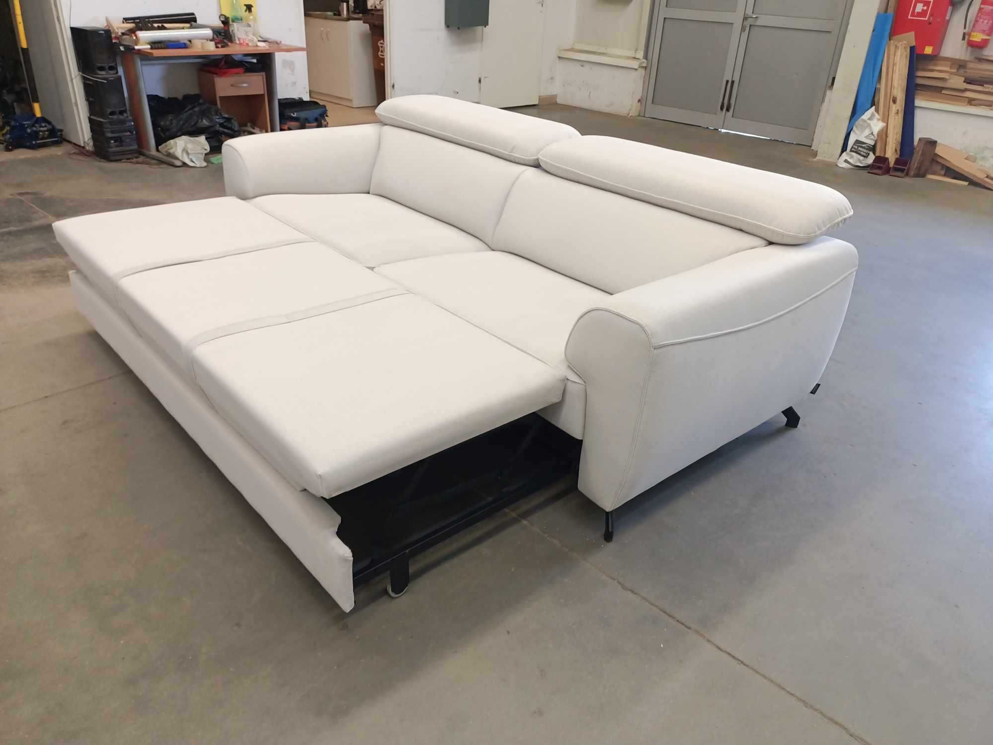 Sofa Compass | kremowa | z funkcją spania | przeciwodkszatłcanie | #ŁM