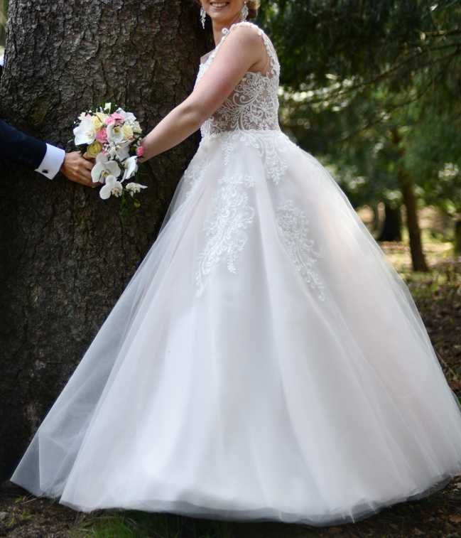 suknia ślubna na 170cm + obcasy