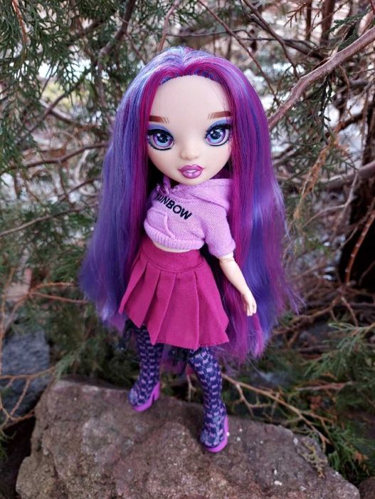 Лялька Віолетта Рейнбоу хай фіолетова Барбі