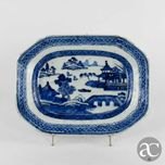 Travessa porcelana da China, decoração Cantão, Qianlong, séc. XVIII