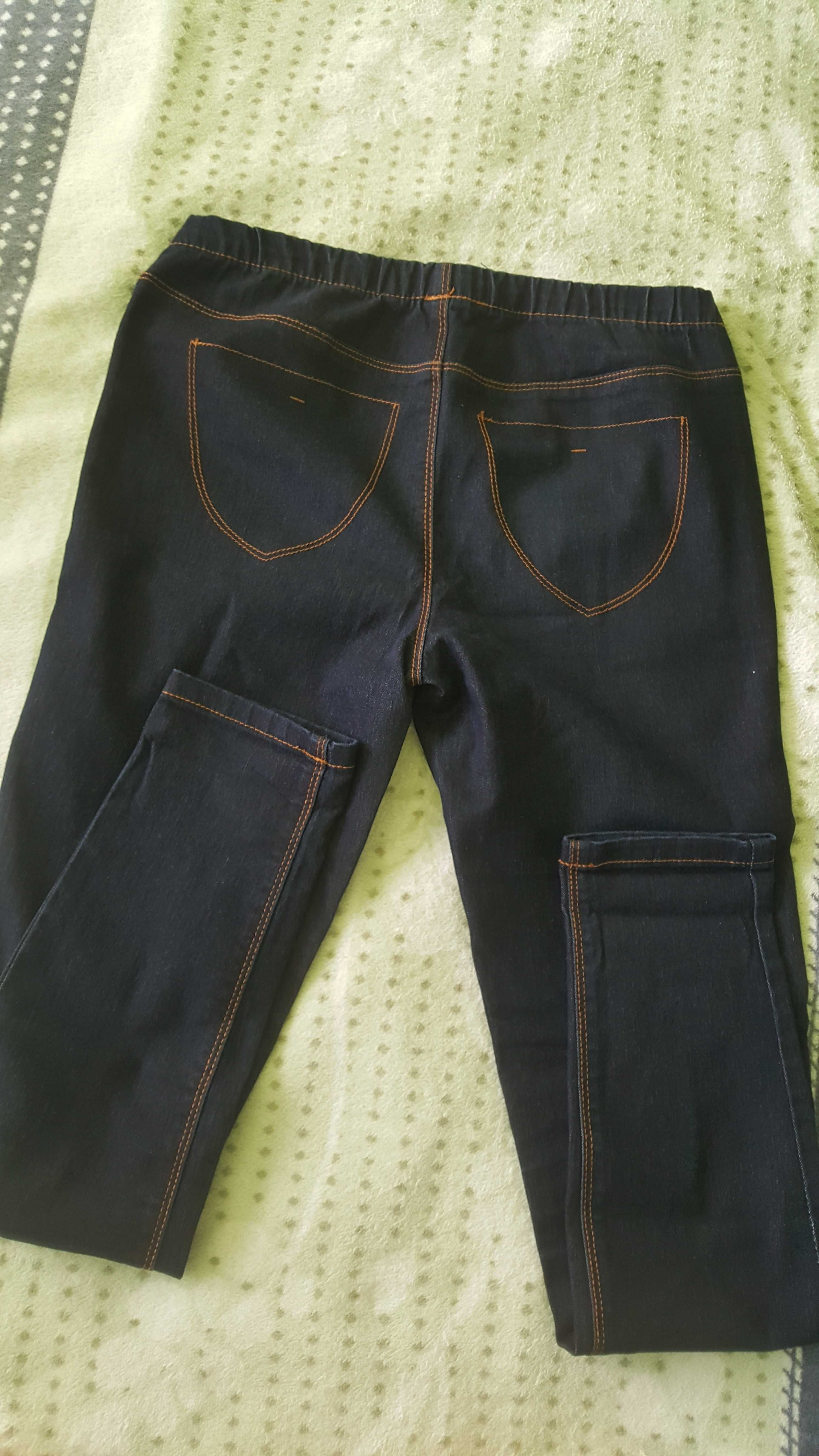 Jegginsy damskie spodnie dżinsowe na gumce Rozmiar S. Jak nowe C&A
