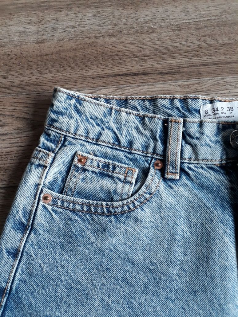 Jeansowe szorty damskie krotkie spodenki rozmiar XS 34 Primark na lato