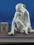 Małpa Gebruder Heubach Lichte Turyngia XIX/XXwiek  #porcelana