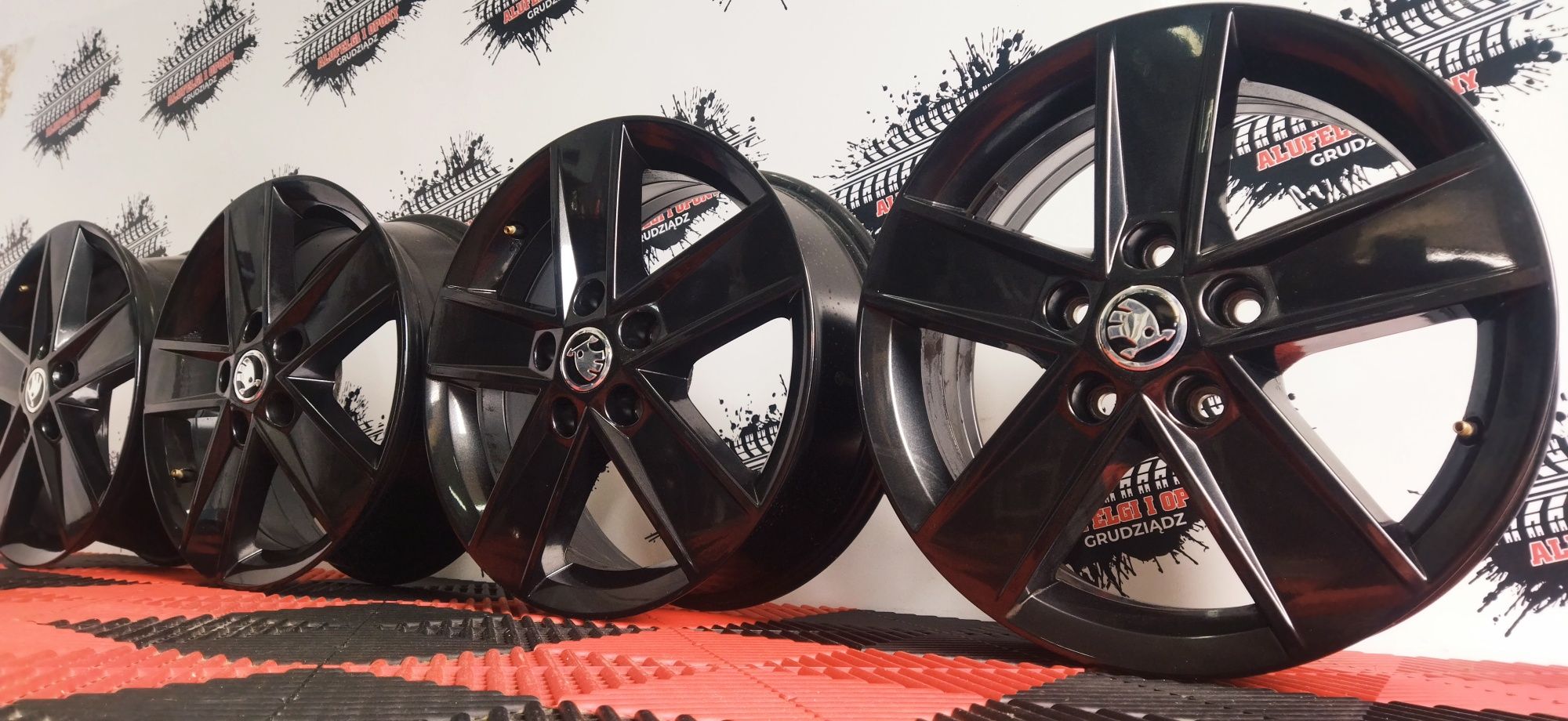 Alufelgi Skoda Grafit OEM 16" 5x112 6jx16H2 Octavia Karoq Superb Yeti