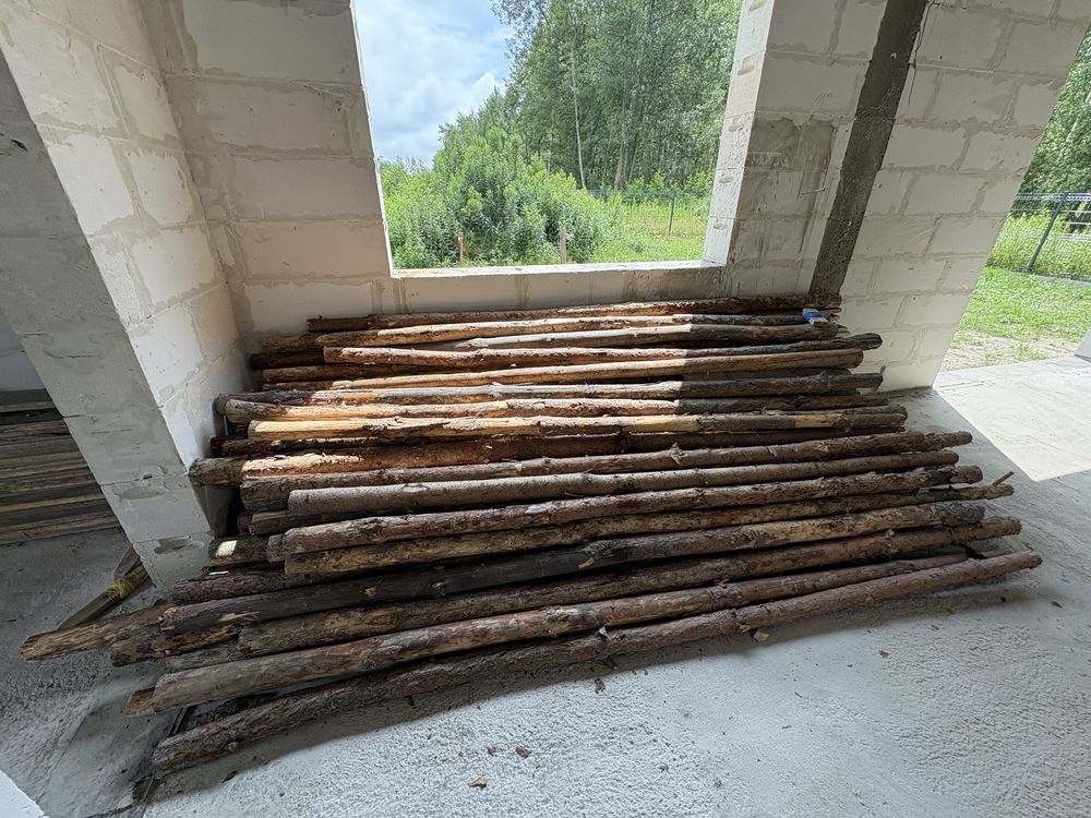 Stemple sosnowe pod szalunek