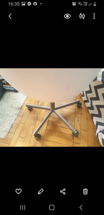 Fotel obrotowy biały ikea