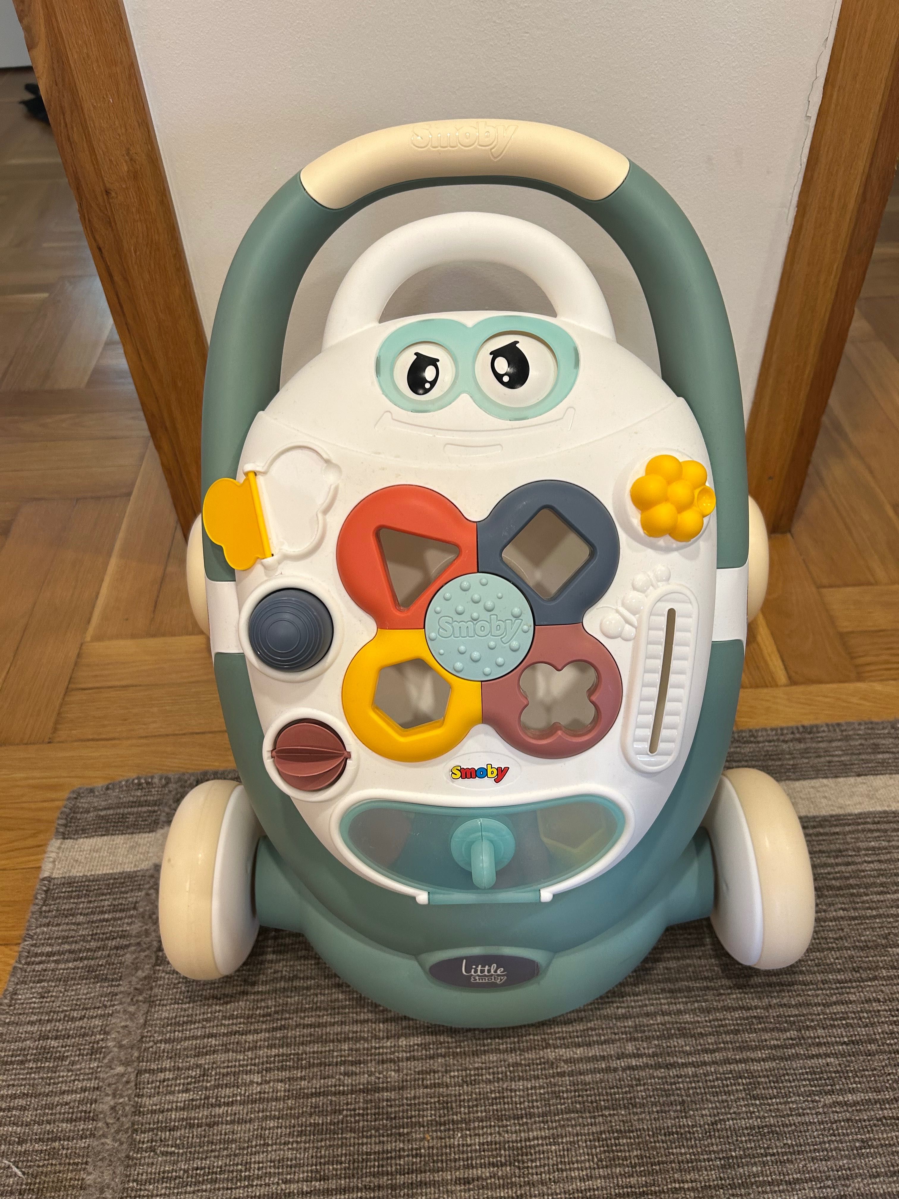 SMOBY Little Chodzik 3w1 Pchacz Interaktywny Wózek