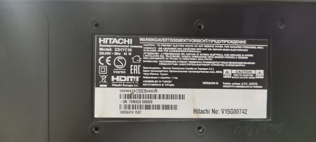 Telewizor HITACHI LED 22HYC06