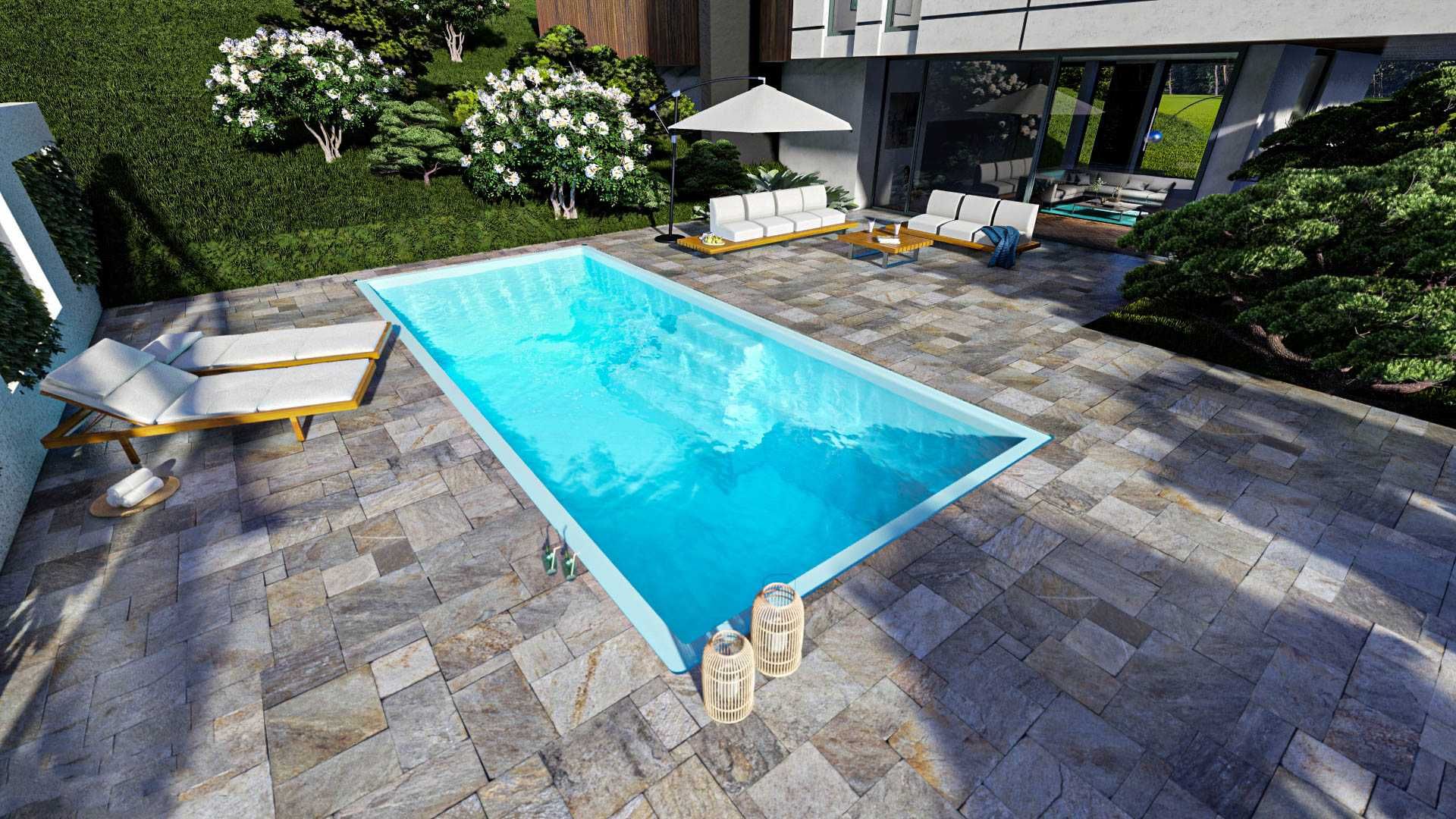 Basen ogrodowy ROMA 8,50x3,70x1,55 PROMOCJA -20%