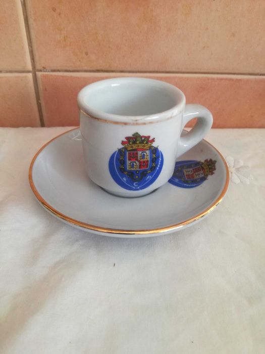 Chávena de café com pires do FCP Futebol Clube do Porto