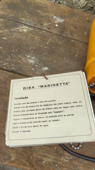 Radio emissor emergência baleeira DISA Marinetta 71A10