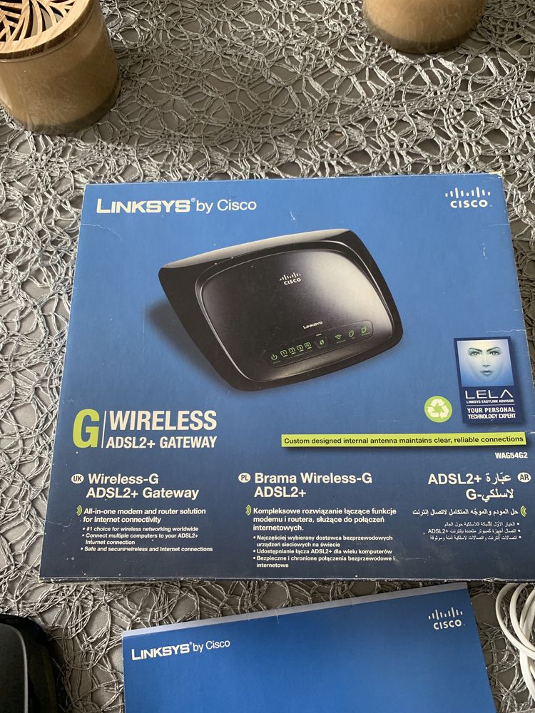 Router Lunksys by Cisco  G/ Wireless ADSL2+Gateway