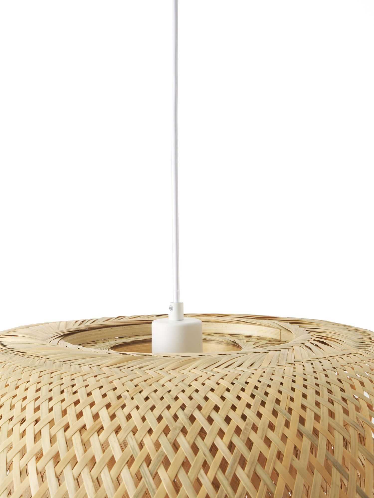 Lampa wisząca z drewna bambusowego Eden 65 cm Westwing boho