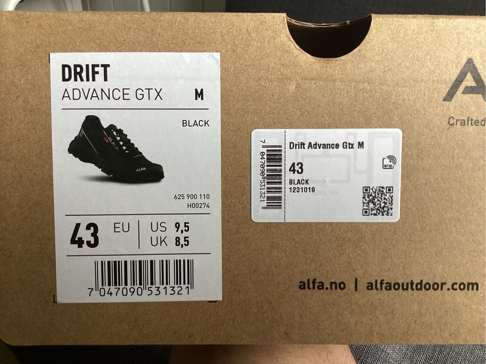 Buty Alfa Drift Advance GTX (trekkingowe, męskie rozm. 43, 45)