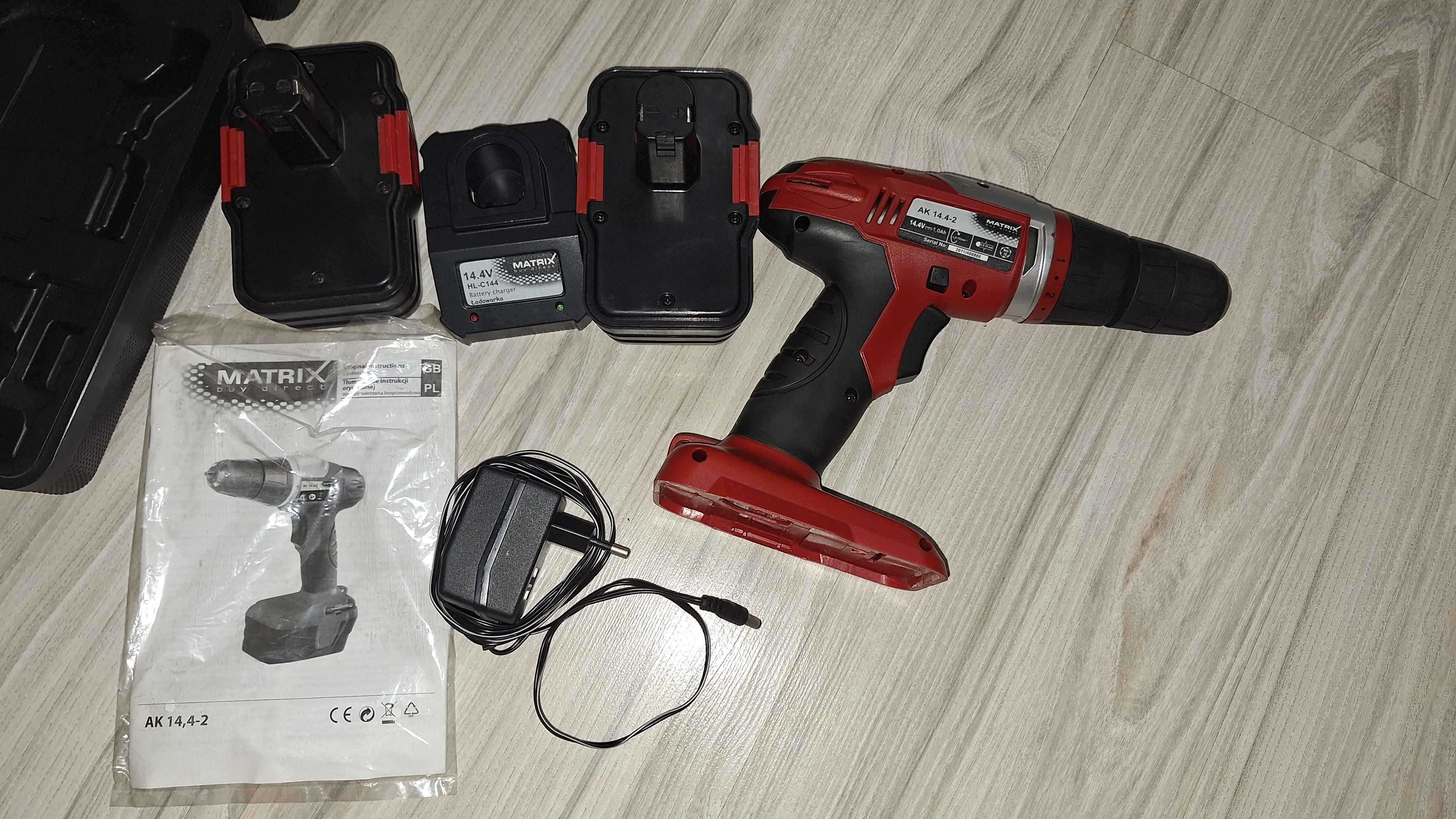 Wietarko-Wkrętarka Akumulatorowa Matrix AK 14,4 Li Nowa