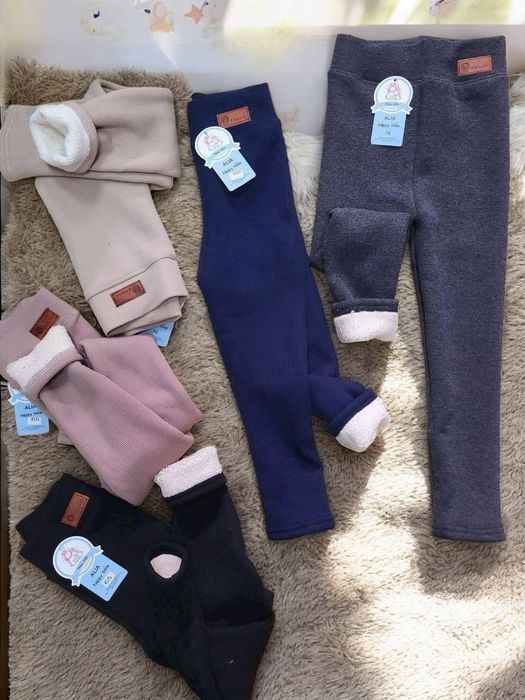 Дитячі теплі штани в рубчик 128-134