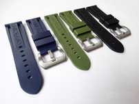 Pasek silikonowy 24mm do zegarka Panerai z klamrą pre-v gumowy