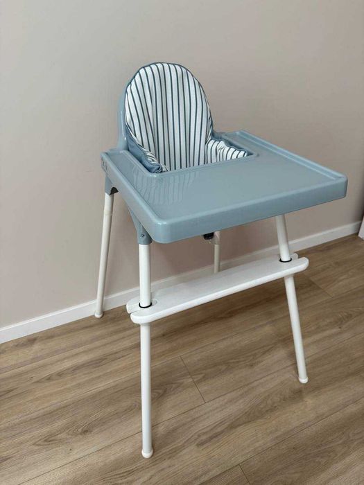 IKEA ANTILOP стільчик для годування + підніжка+подушка з чохлом 3 види