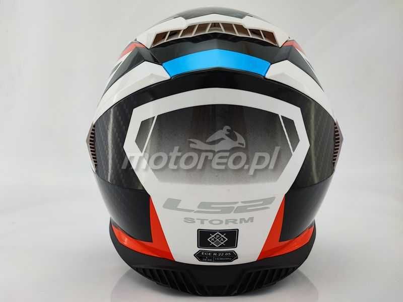 HIT! Kask z Blendą i Pinlockiem LS2 FF800 Storm 2 RACER Red Blue