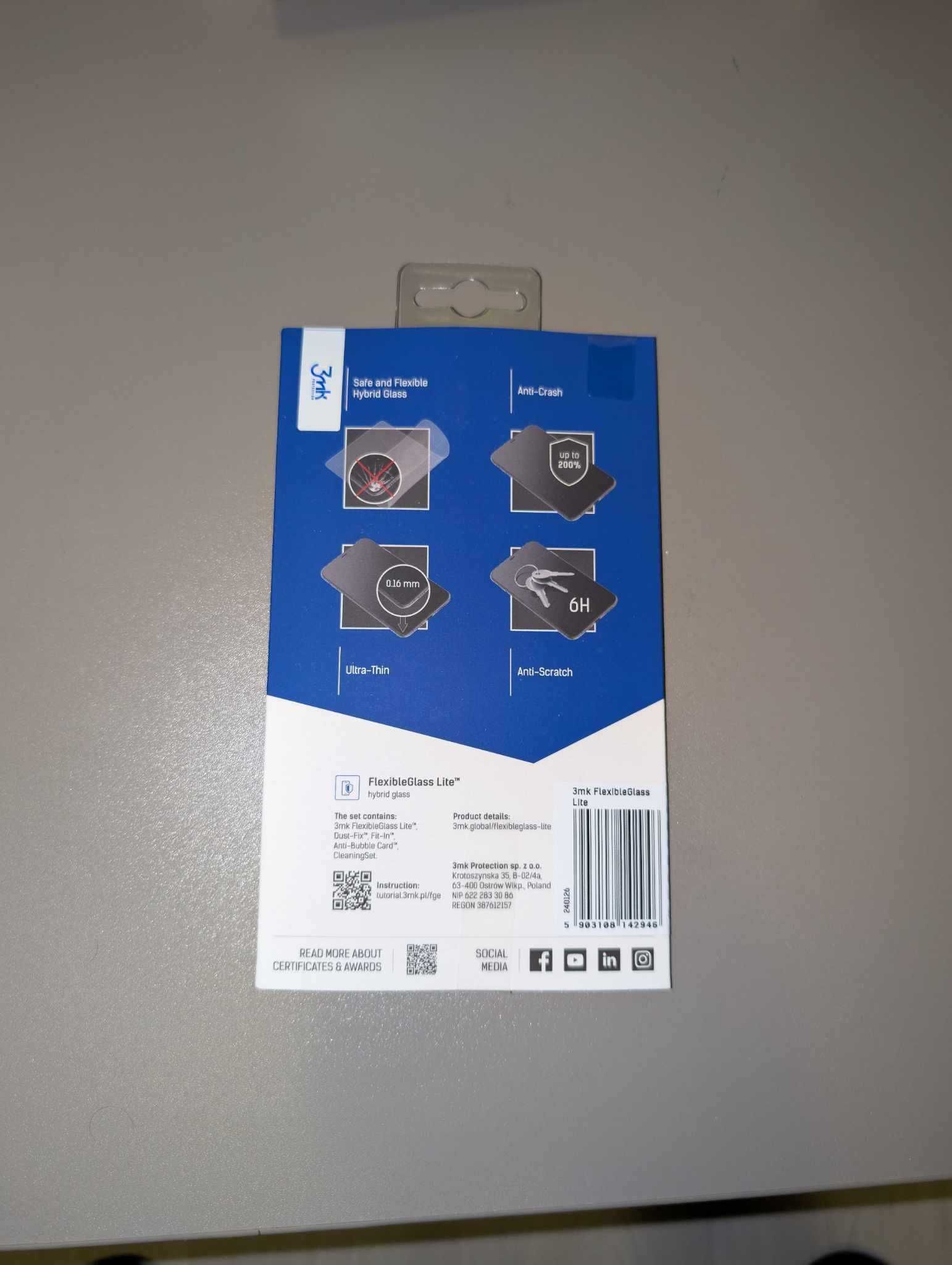 Szkło hybrydowe na OnePlus 7 - 3mk FlexibleGlass Lite