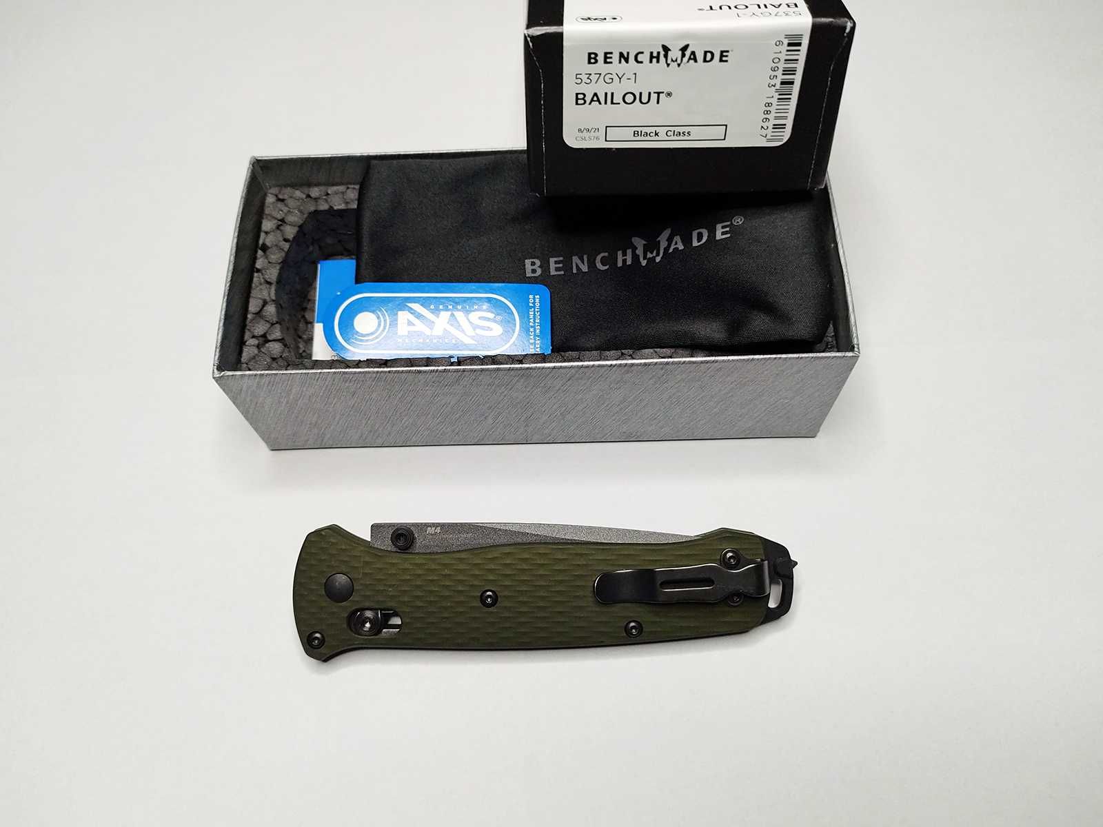 Нож Benchmade 537GY-1 Bailout M4 - Оригинал, USA